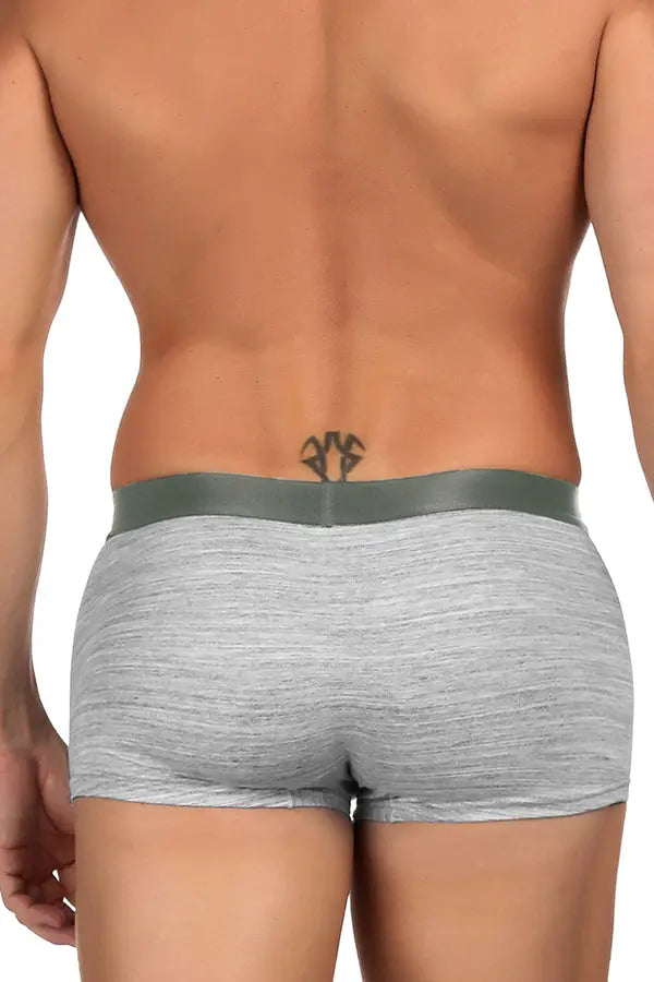 Men's Gray Boxer Briefs Lingerie Diva