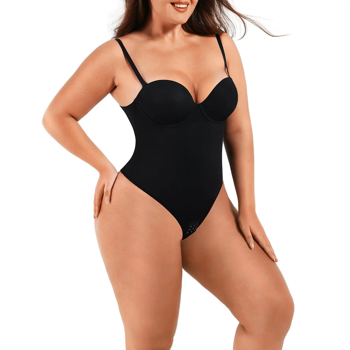 Classic Black Underwire Bustier Shaping Bodysuit CocoLolos
