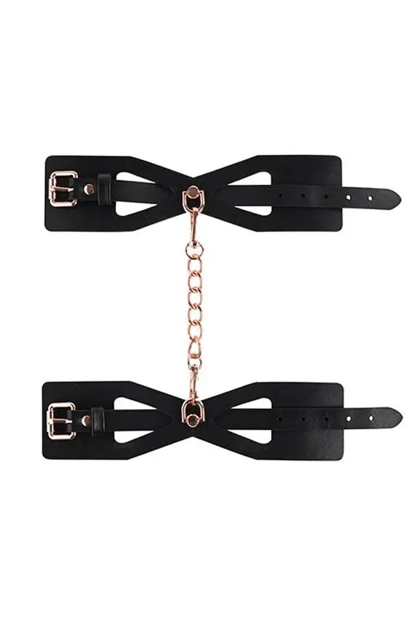 Black and Rose Gold Handcuff Restraints Eldorado