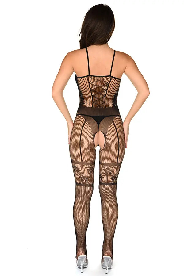 Be Unique Fishnet Bodystocking Velvet Kitten