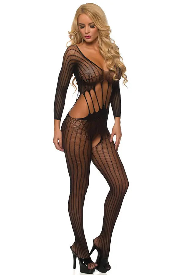 Love Bound Crotchless Bodystocking Velvet Kitten