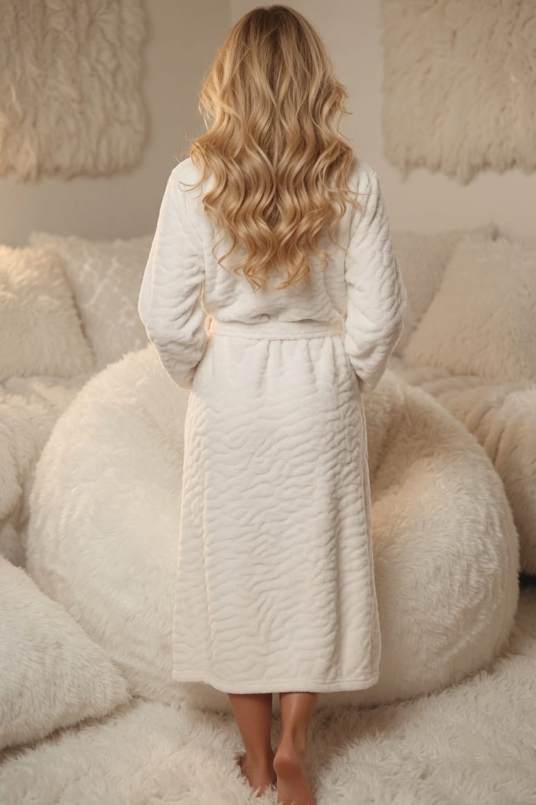 Cozy Long White Robe