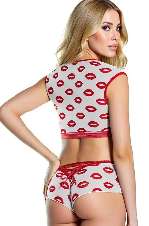 Kiss Mesh Bra Set Coquette