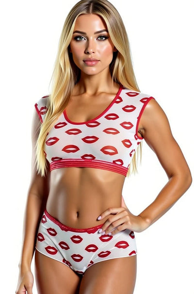 Kiss Mesh Bra Set
