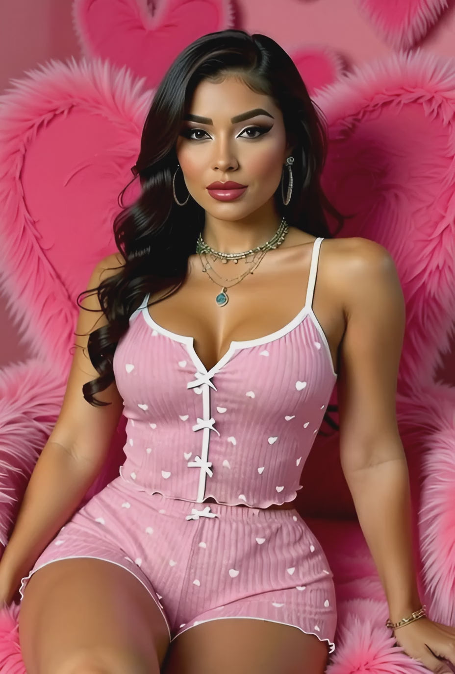 Love Tank and Short Sleep Set