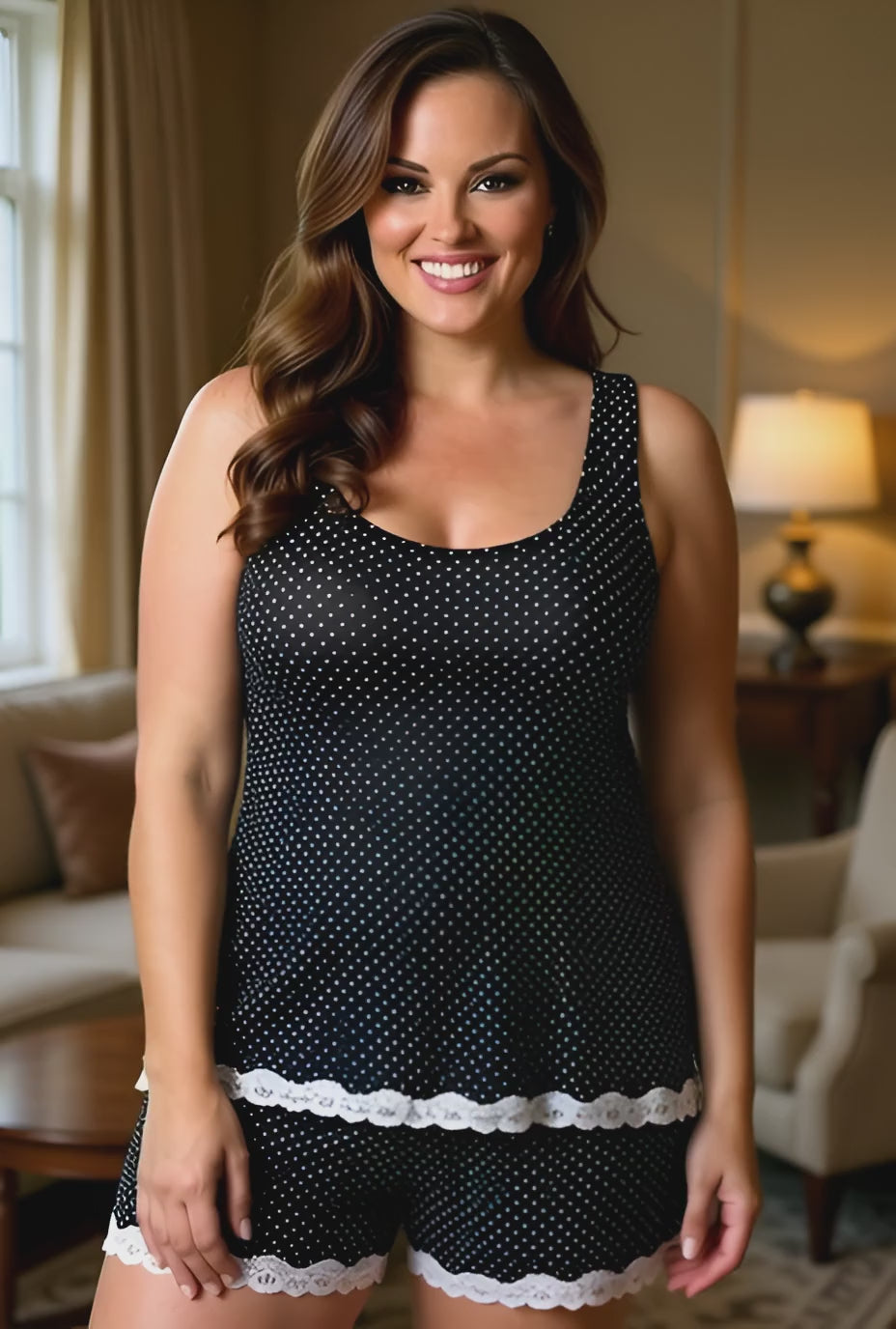 Plus Dotted Short PJ