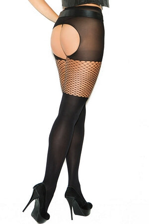 Queen Diamond Net Pantyhose - LingerieDiva