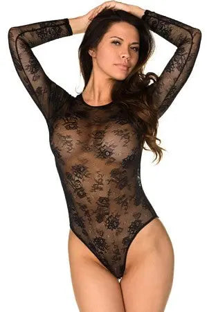 Floral Lace Chase Bodysuit - LingerieDiva