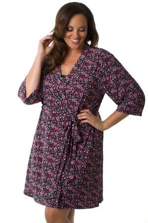 Plus Love Garden Robe - LingerieDiva