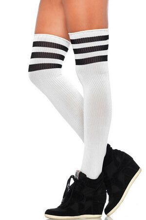 Anklets & Socks - Black Ruffle Socks, White Lace...