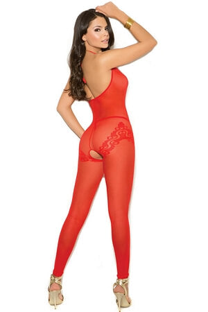 Secret Rendezvous Crotchless Bodystocking - LingerieDiva