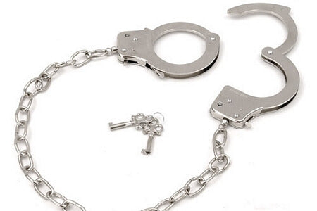 Chrome Handcuffs - LingerieDiva