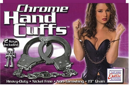 Chrome Handcuffs - LingerieDiva