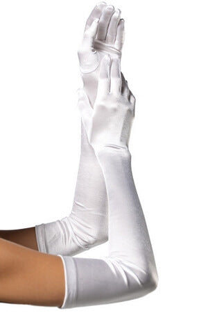Extra Long Satin Gloves - LingerieDiva