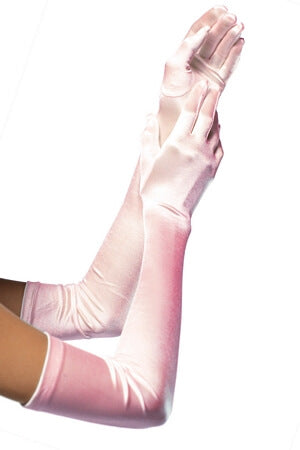 Extra Long Satin Gloves - LingerieDiva