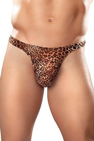 Leopard Wonder Thong - LingerieDiva