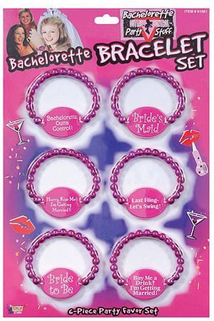 Bachelorette Party 6 Pk Bracelets - LingerieDiva