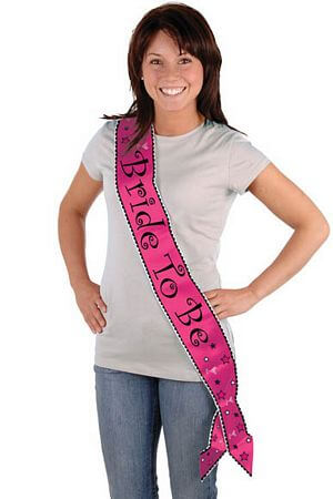 Satin Bride-to-Be Sash - LingerieDiva