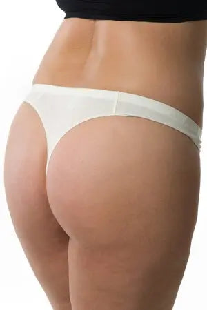 Plus Ivory Ladylike Thong - LingerieDiva
