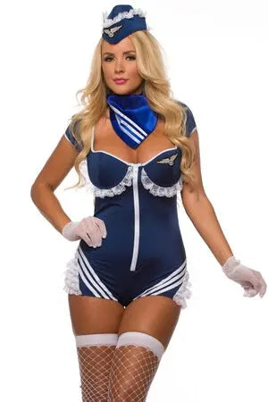 Airline Stewardess Costume - LingerieDiva