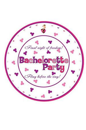 10 Pk 7 inch Bachelorette Party Plates - LingerieDiva
