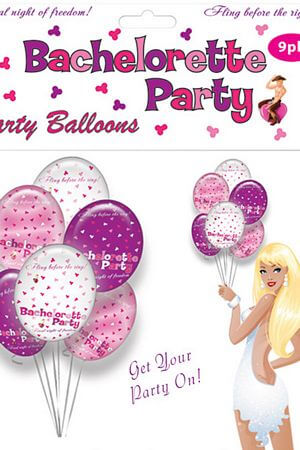 Bachelorette 9 Pk Foil Balloons - LingerieDiva
