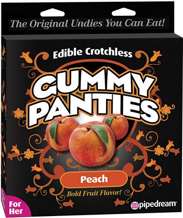 Edible Crotchless Gummy Panty - Peach - LingerieDiva