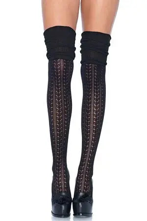Acrylic Pointelle Over The Knee Leg Avenue