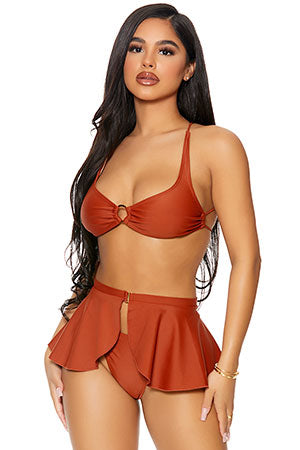 Red Martinique Bikini Set