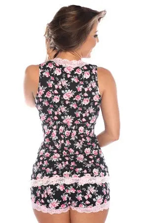 Floral Sweet Sleep Short PJ Set Velvet Kitten