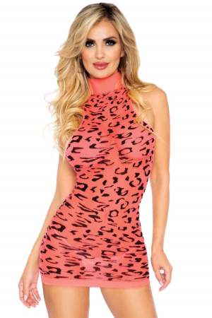 Neon Cheetah Racerback Dress