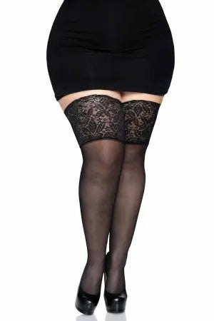 Plus Stay Up Thigh Hi Leg Avenue