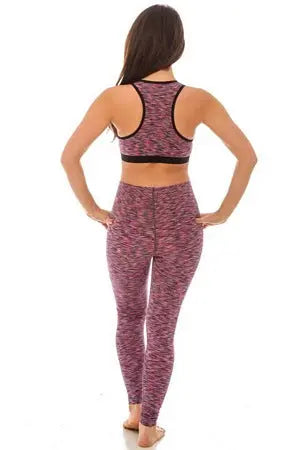 Black &amp; Pink Sports Bra Velvet Kitten