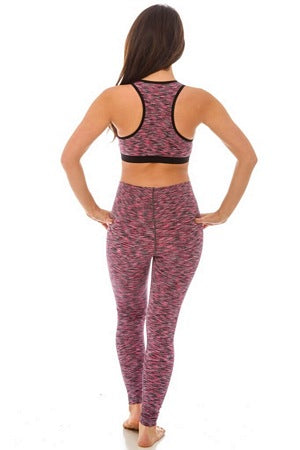 Black & Pink Sports Bra