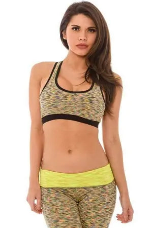 Space Dyed Sports Bra Velvet Kitten