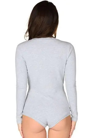 Simply Sexy Grey Bodysuit Velvet Kitten