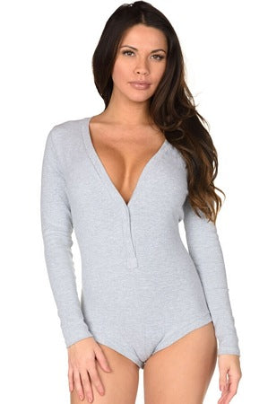 Simply Sexy Grey Bodysuit