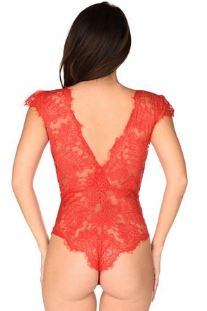 Red Hot Deep V Teddy