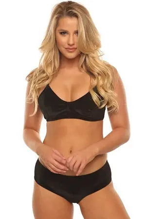Black Velvet Kiss Bra Set Velvet Kitten