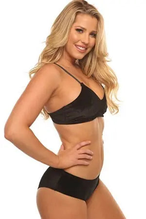 Black Velvet Kiss Bra Set Velvet Kitten