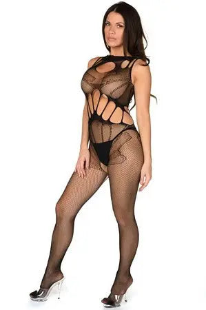 All In The Details Bodystocking Velvet Kitten