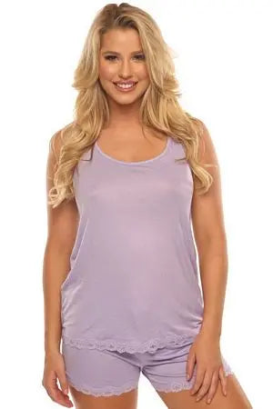Lavender Lace PJ Set Velvet Kitten