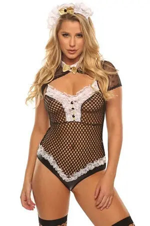 Merry Maid Teddy Set Velvet Kitten