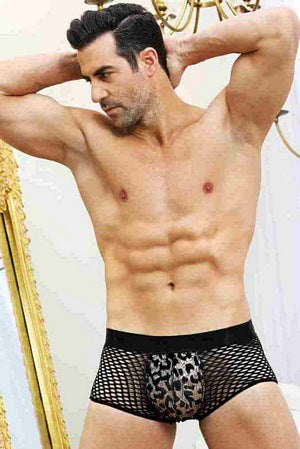 Leopard Net Men's Brief