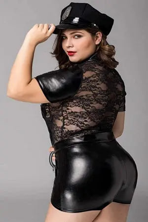 Queen Frisky Cop Costume Velvet Kitten
