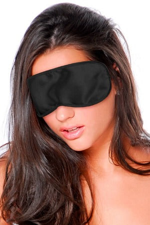 Black Satin Love Mask